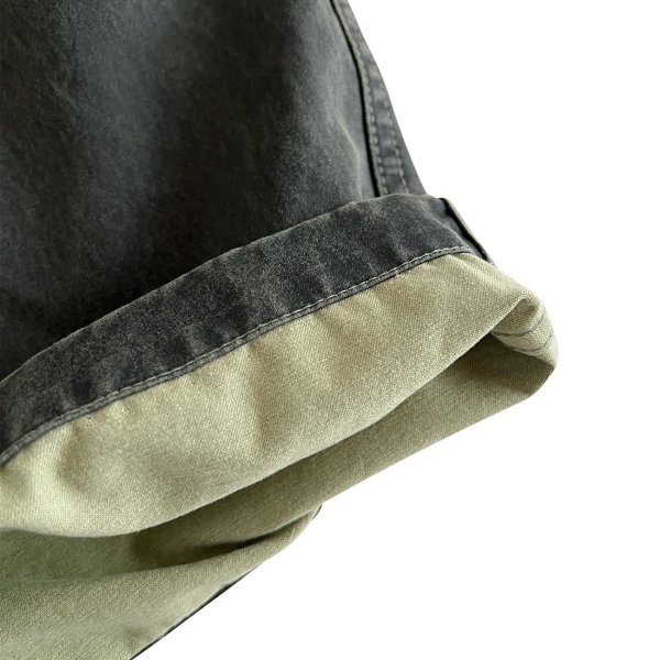 画像6: COMFORTABLE REASON " BOTANICAL WAX AGING SHORTS " - RUST GREEN (6)