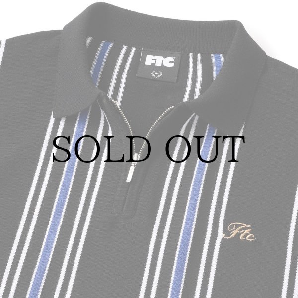 画像3: FTC " STRIPE KNIT POLO " - BLACK (3)