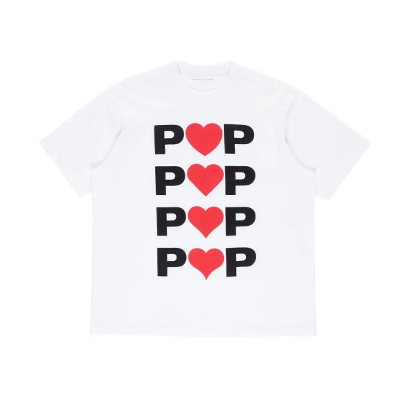 画像1: POP TRADING COMPANY " POOP HEARTS T-SHIRT " - WHITE (1)