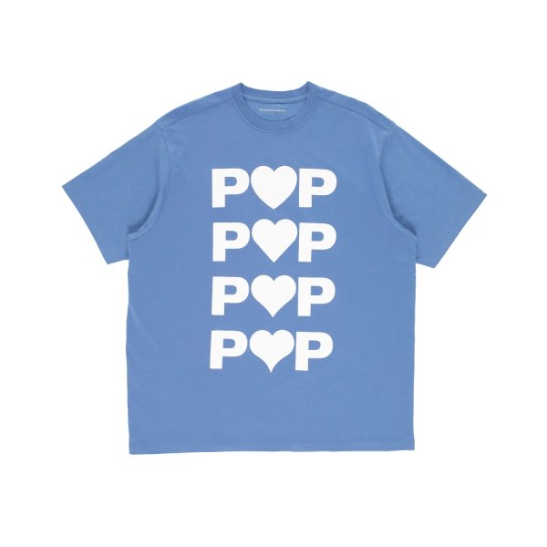 画像1: POP TRADING COMPANY " POOP HEARTS T-SHIRT " - DUTCH BLUE (1)