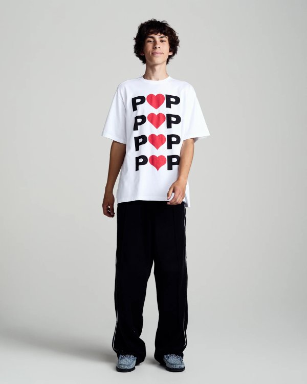 画像3: POP TRADING COMPANY " POOP HEARTS T-SHIRT " - WHITE (3)