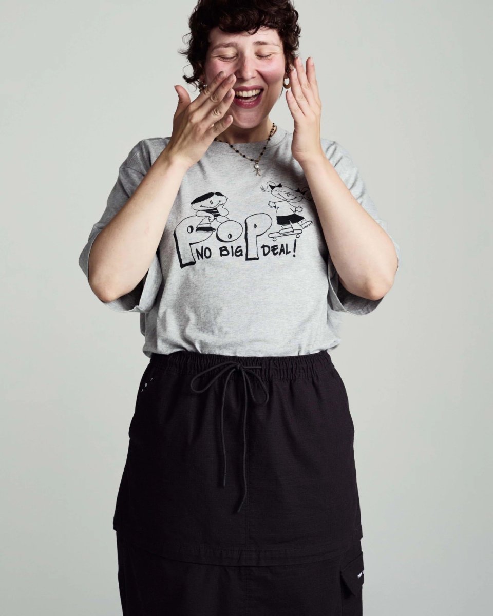 画像3: POP TRADING COMPANY " POP NO DEAL TEE " - HEATHER GREY (3)