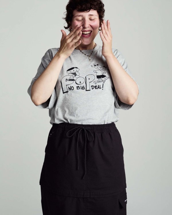 画像3: POP TRADING COMPANY " POP NO DEAL TEE " - HEATHER GREY (3)