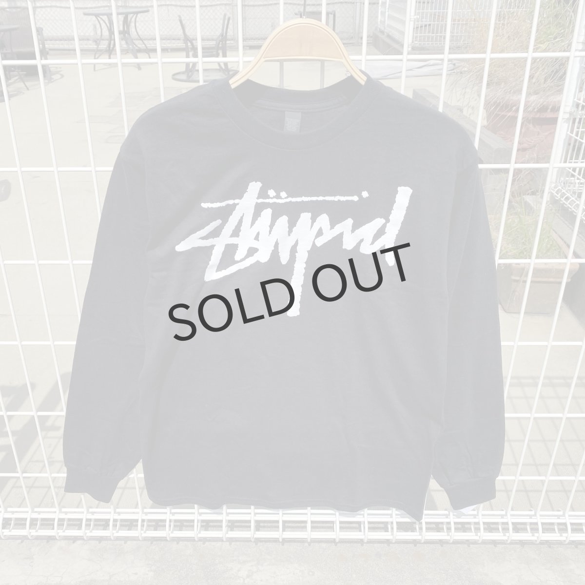 画像1: DEAR,  " STUPID LS TEE " - BLACK (1)