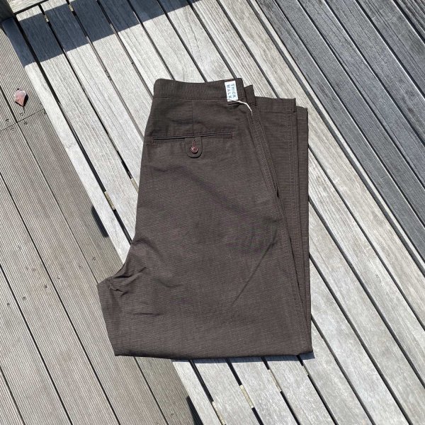 画像1: NOROLL " THICKWALK N.WEATHER PANTS " - DARKEST BROWN (1)