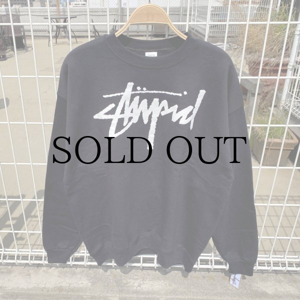 画像1: DEAR,  " STUPID CREW NECK " - BLACK (1)