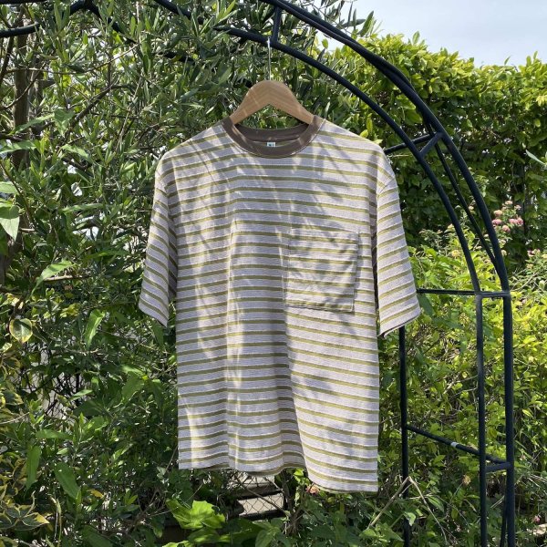 画像1: NOROLL " UNEVENNESS SS TEE" - GREEN (1)