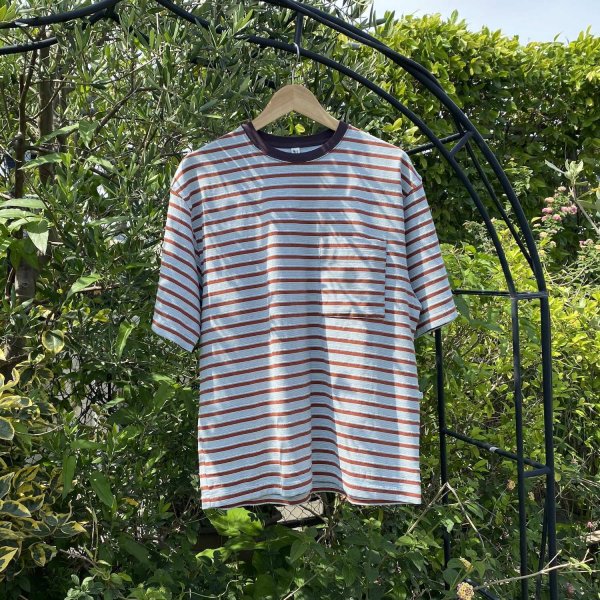 画像1: NOROLL " UNEVENNESS SS TEE" - ORANGE (1)