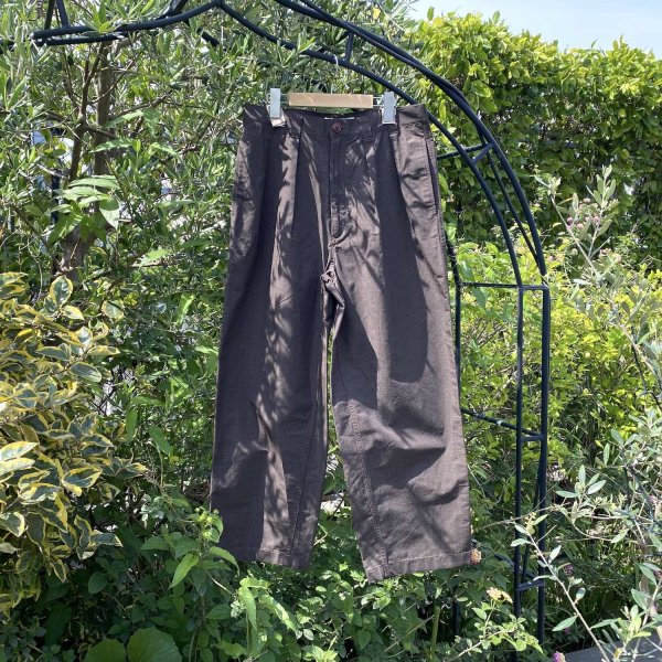 画像2: NOROLL " THICKWALK N.WEATHER PANTS " - DARKEST BROWN (2)