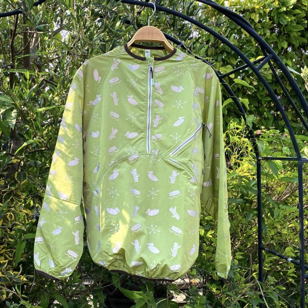 画像1: NOROLL " SIGN REFLECTION PULLOVER " - LIME GREEN (1)