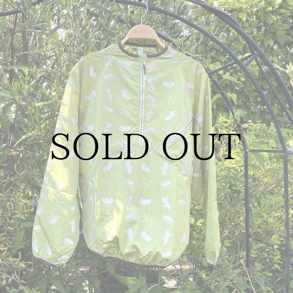 画像1: NOROLL " SIGN REFLECTION PULLOVER " - LIME GREEN (1)