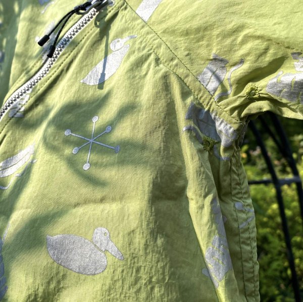 画像3: NOROLL " SIGN REFLECTION PULLOVER " - LIME GREEN (3)