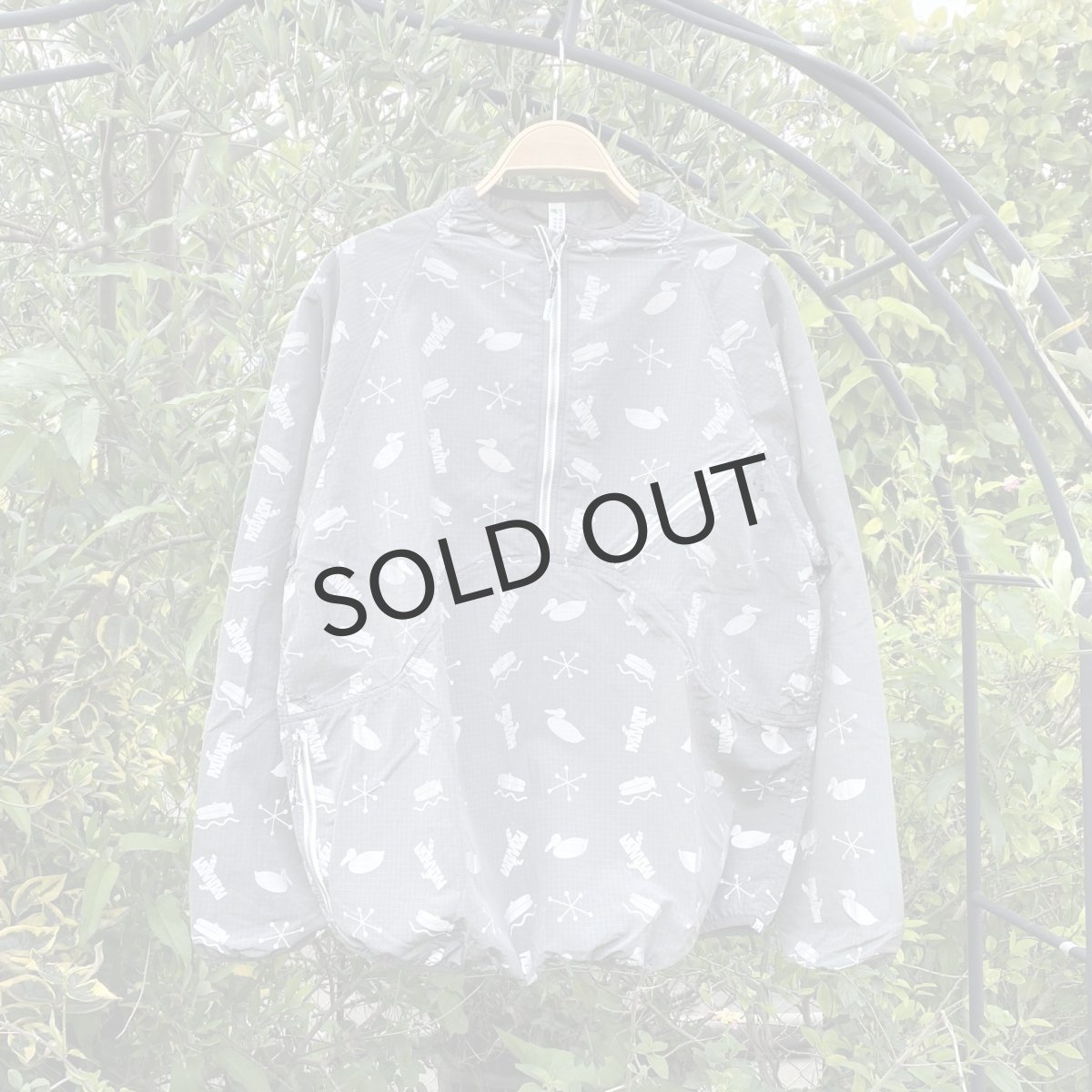 画像1: NOROLL " SIGN REFLECTION PULLOVER " - GREY (1)