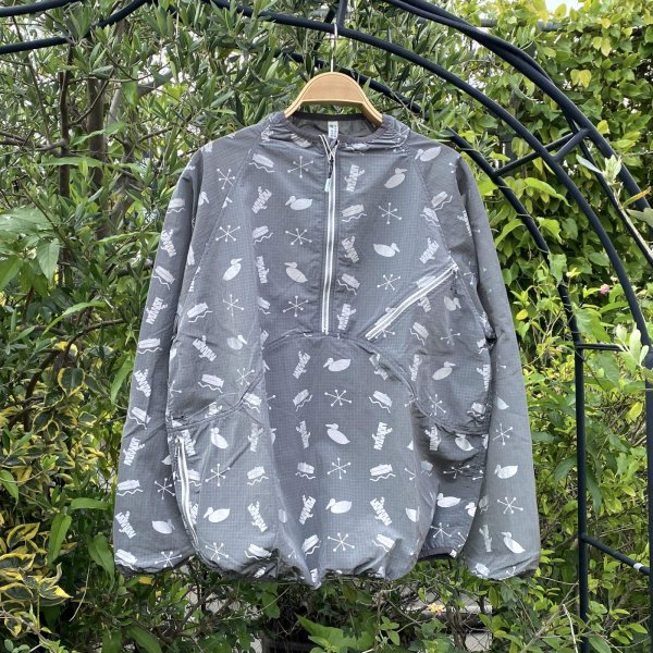 画像1: NOROLL " SIGN REFLECTION PULLOVER " - GREY (1)