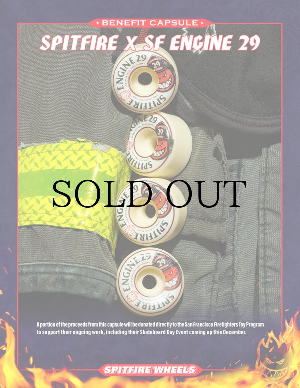 画像4:  SPITFIRE WHEELS " FORMULA FOUR / SF ENGINE 29 " - 54MM / CONICAL FULL 99DU   (4)