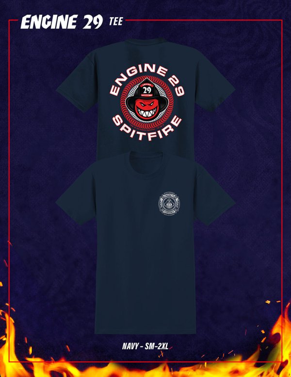 画像6: SPITFIRE " ENGINE 29 TEE " - NAVY (6)