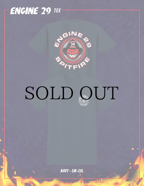 画像6: SPITFIRE " ENGINE 29 TEE " - NAVY (6)