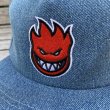 画像2: SPITFIRE " BIGHEAD FILL SNAPBACK CAP " - DENIM (2)
