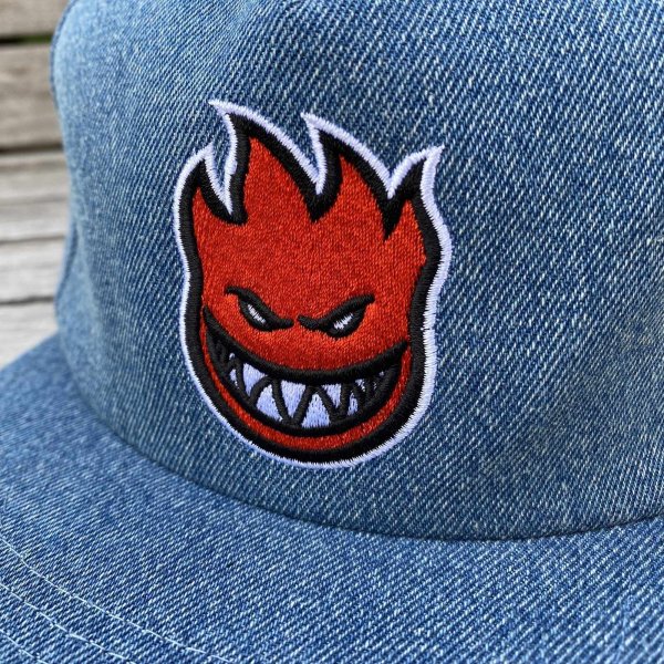 画像2: SPITFIRE " BIGHEAD FILL SNAPBACK CAP " - DENIM (2)