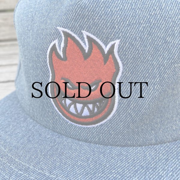 画像2: SPITFIRE " BIGHEAD FILL SNAPBACK CAP " - DENIM (2)