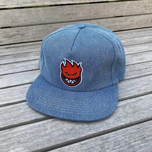 画像1: SPITFIRE " BIGHEAD FILL SNAPBACK CAP " - DENIM (1)