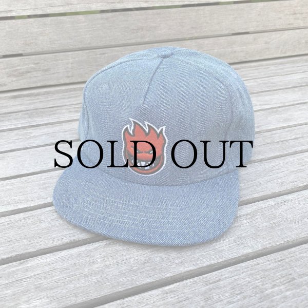 画像1: SPITFIRE " BIGHEAD FILL SNAPBACK CAP " - DENIM (1)