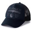 画像1: HELLRAZOR®︎ MOZYSKEY COLLECTION " DTA TRUCKER CAP " - BLACK/BLACK MESH (1)