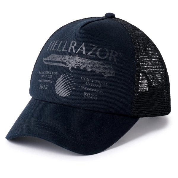 画像1: HELLRAZOR®︎ MOZYSKEY COLLECTION " DTA TRUCKER CAP " - BLACK/BLACK MESH (1)