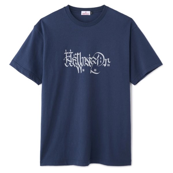 画像1: HELLRAZOR®︎ MOZYSKEY COLLECTION " LETTER SHIRT " - NAVY (1)