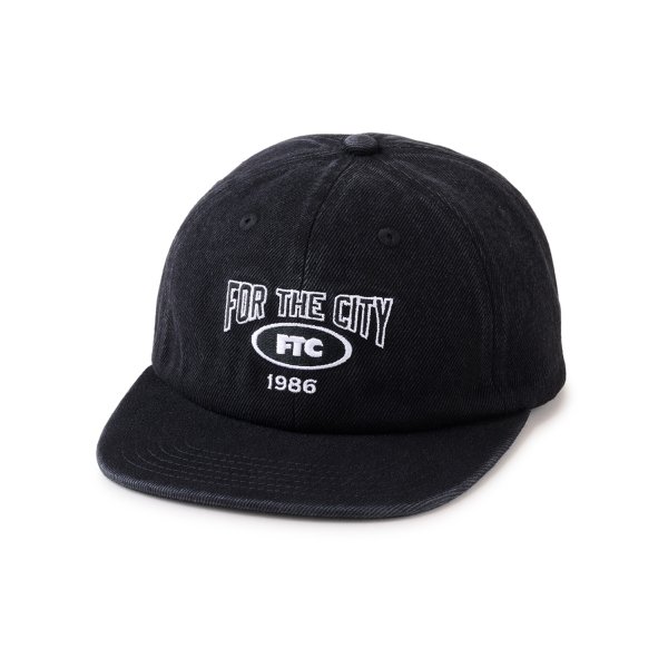 画像1: FTC  " WASHED DENIM 6 PANEL " - BLACK (1)