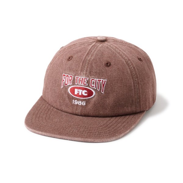 画像1: FTC  " WASHED DENIM 6 PANEL " - CARDINAL (1)