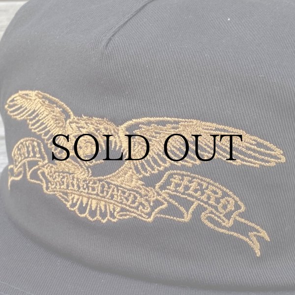 画像2: ANTIHERO " BASIC EAGLE SNAP BACK " - BLACK / GOLD (2)