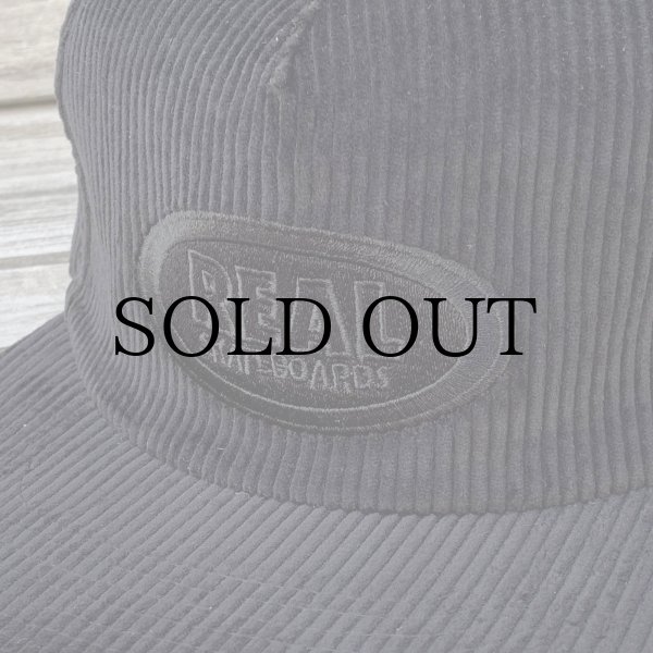 画像2: REAL " OVAL CORDUROY SNAPBACK " - BLACK (2)