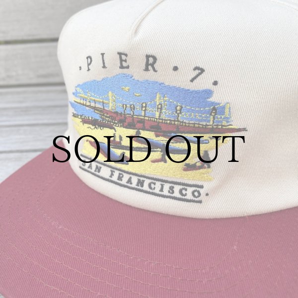 画像2: REAL " PIER 7 SNAPBACK " - NATURAL / MAROON (2)