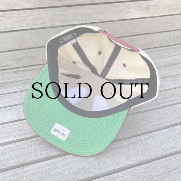 画像4: REAL " PIER 7 SNAPBACK " - NATURAL / MAROON (4)