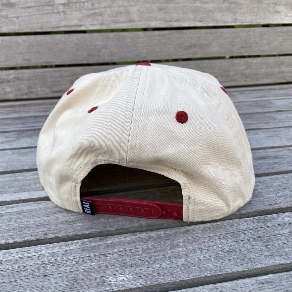 画像3: REAL " PIER 7 SNAPBACK " - NATURAL / MAROON (3)