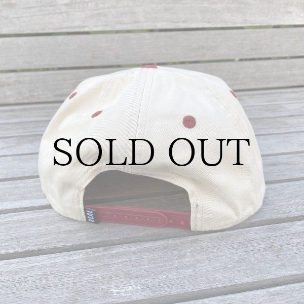 画像3: REAL " PIER 7 SNAPBACK " - NATURAL / MAROON (3)