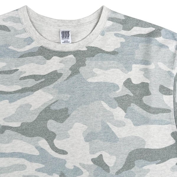 画像2: COMFORTABLE REASON " PIGMENT DYED MELT CAMO TEE " - MINT (2)