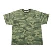 画像1: COMFORTABLE REASON " PIGMENT DYED MELT CAMO TEE " - OLIVE (1)