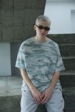 画像4: COMFORTABLE REASON " PIGMENT DYED MELT CAMO TEE " - MINT (4)
