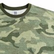 画像3: COMFORTABLE REASON " PIGMENT DYED MELT CAMO TEE " - OLIVE (3)