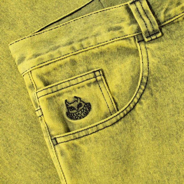 画像4: POLAR SKATE CO. " BIG BOY PANTS | DEMON CHILD " - LEMON BLACK (4)