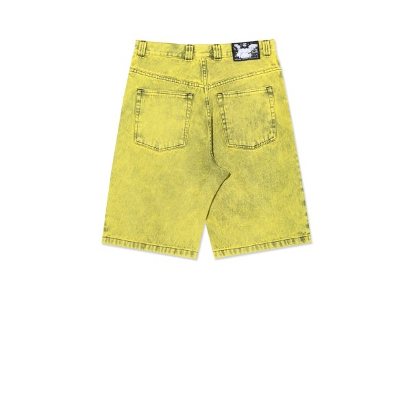 画像2: POLAR SKATE CO. " BIG BOY SHORTS | ANGEL CHILD " - LEMON BLACK (2)