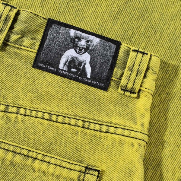 画像5: POLAR SKATE CO. " BIG BOY PANTS | DEMON CHILD " - LEMON BLACK (5)