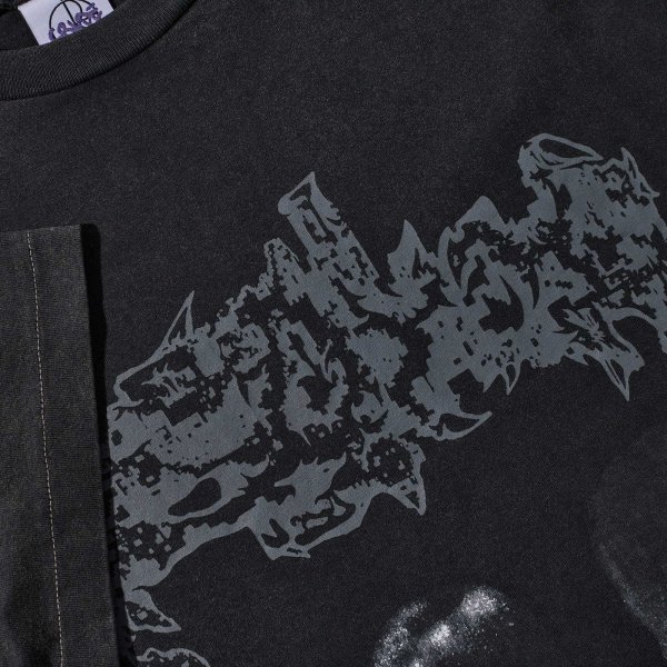 画像3: POLAR SKATE CO. " BAND TEE | OVERHEAD " - SILVER BLACK (3)