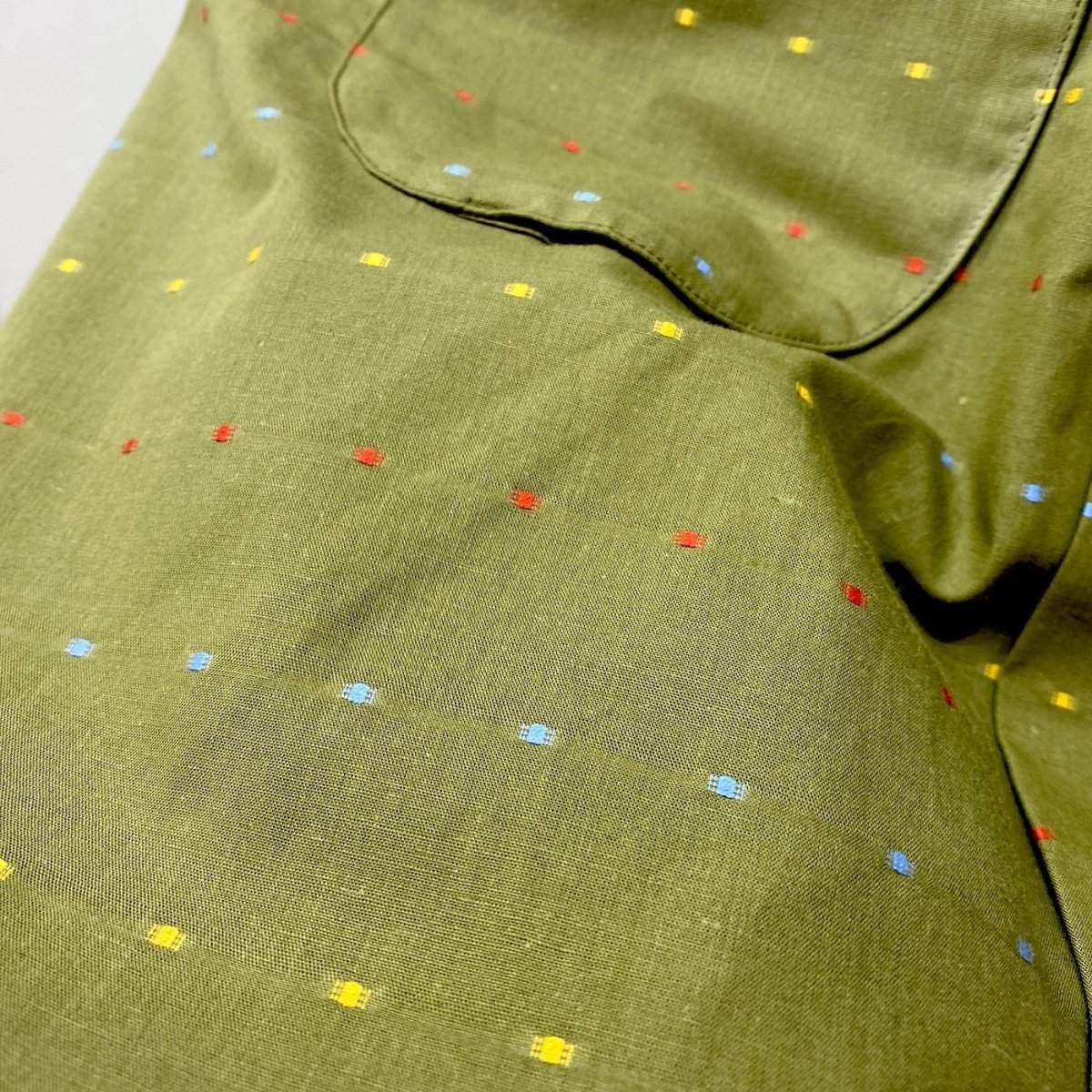 画像7: NOROLL " DOT S/S SHIRT " - OLIVE (7)