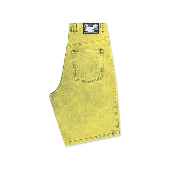 画像3: POLAR SKATE CO. " BIG BOY SHORTS | ANGEL CHILD " - LEMON BLACK (3)