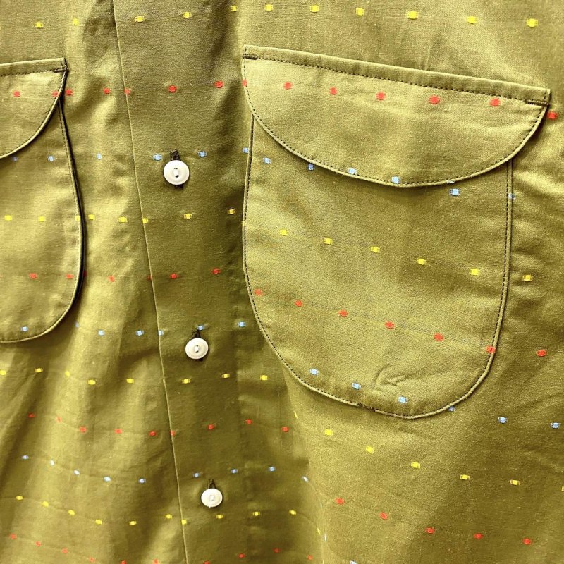 画像3: NOROLL " DOT S/S SHIRT " - OLIVE (3)