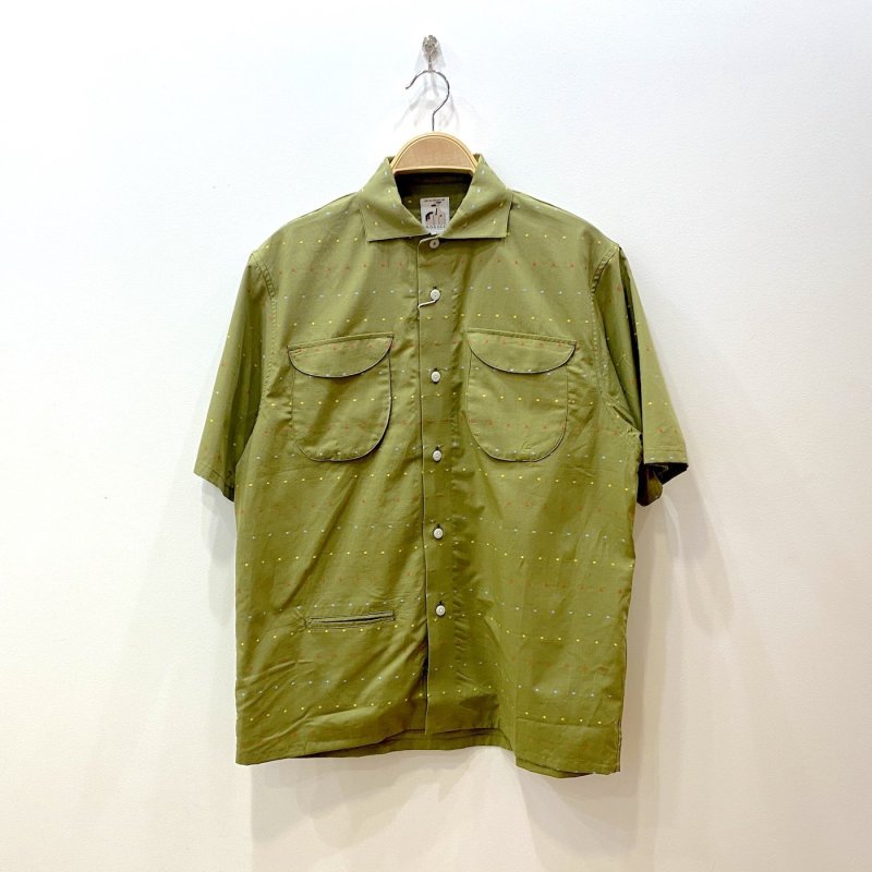 画像1: NOROLL " DOT S/S SHIRT " - OLIVE (1)