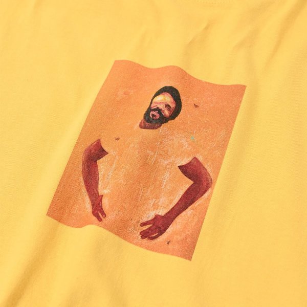 画像2: STRUSH "SUNSHINE SS TEE Art by Guru Kato " - YELLOW (2)